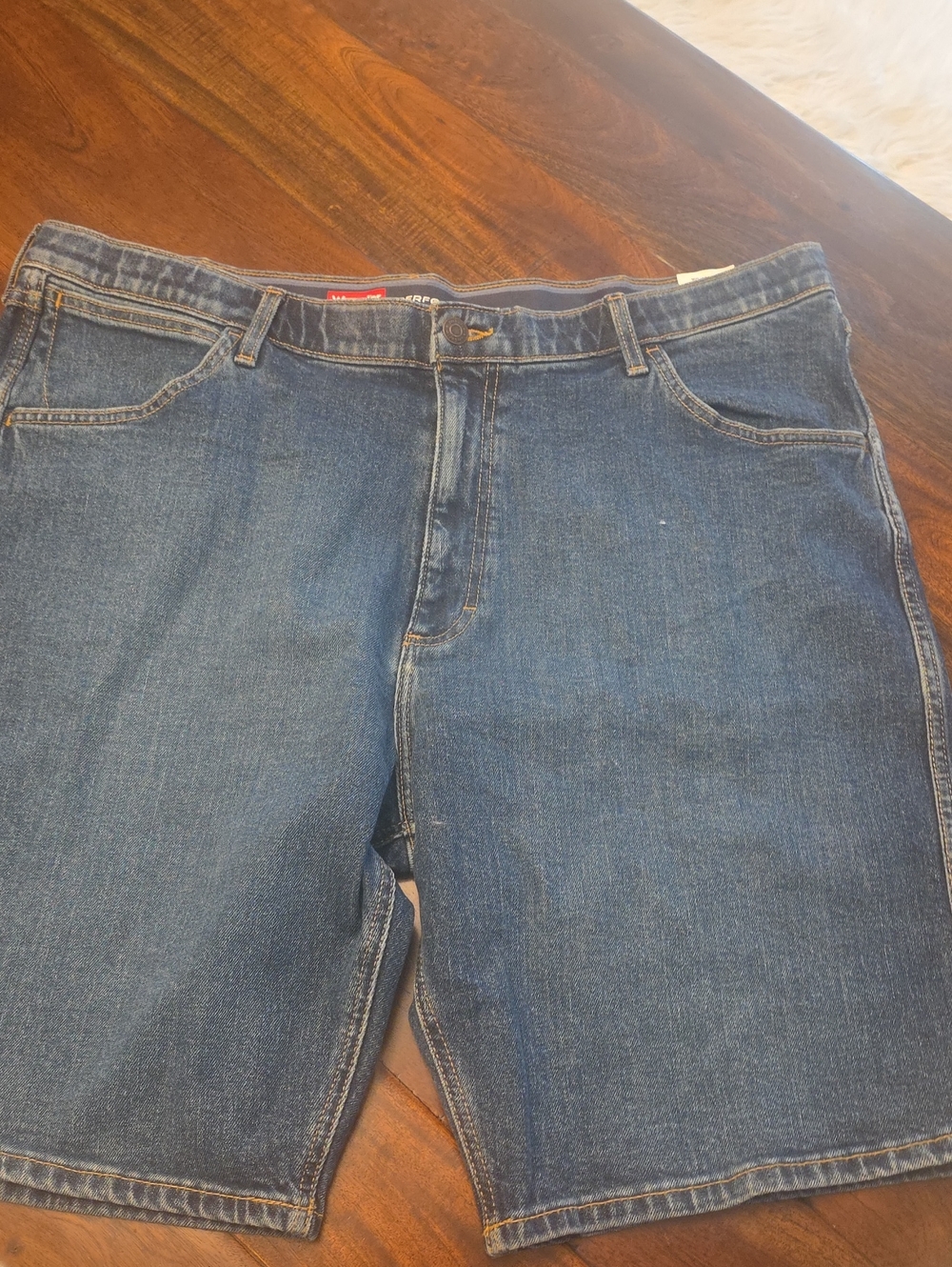 Wrangler Men's Blue Denim Jean Shorts